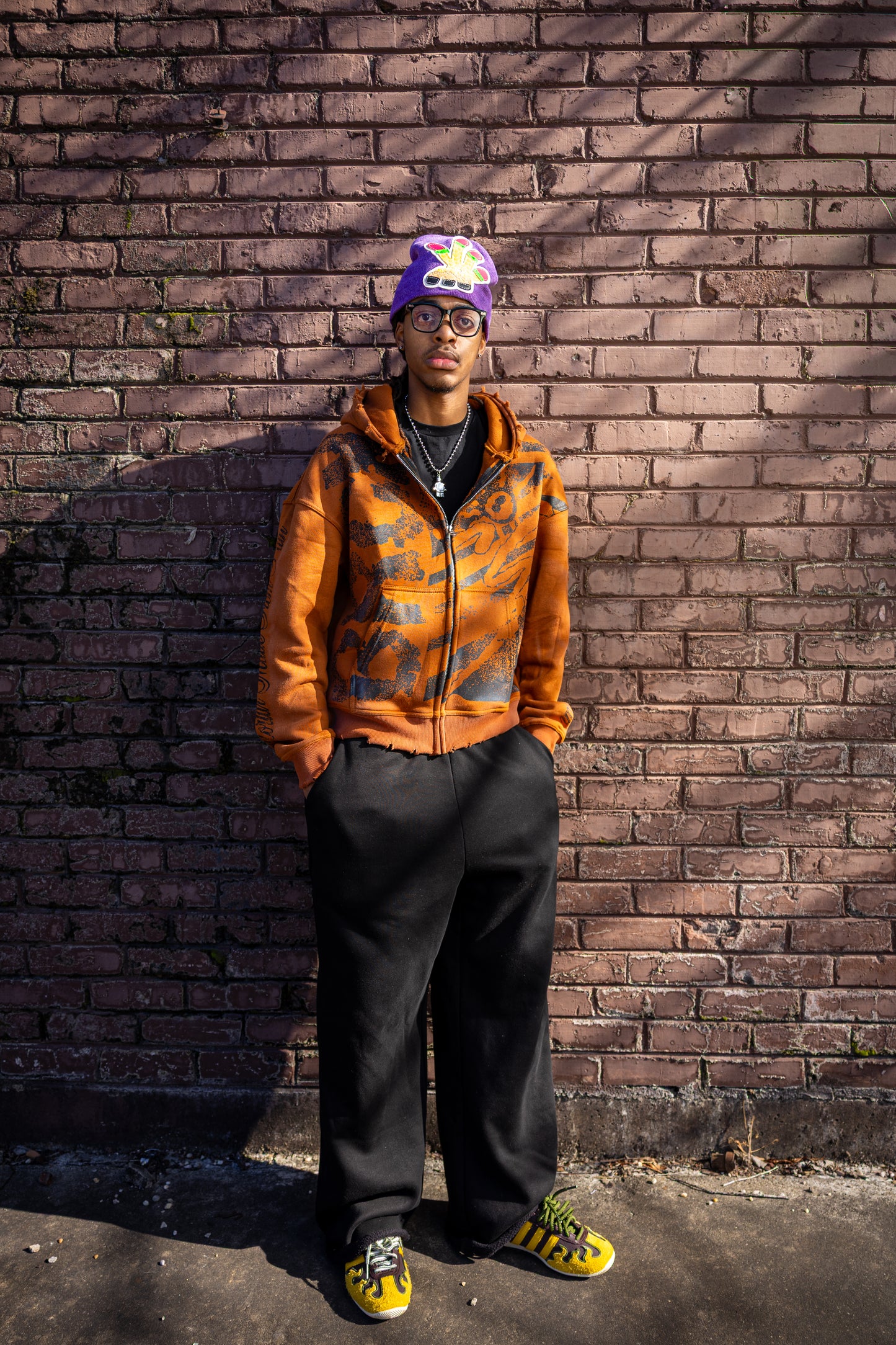 Brown ‘BRCK’ Zip Up