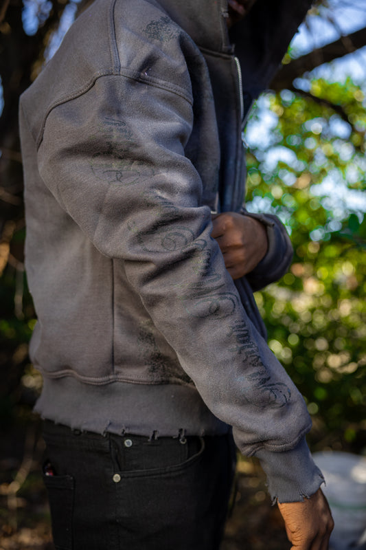 Grey ‘BRCK’ Zip Up