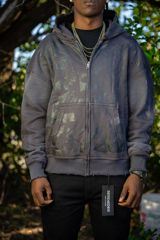 Grey ‘BRCK’ Zip Up