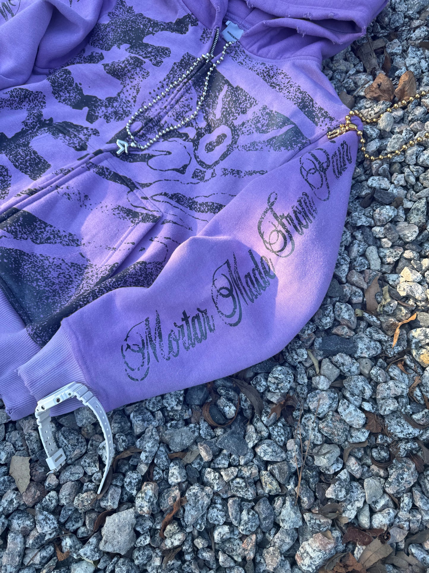 Purple ‘BRCK’ Zip Up