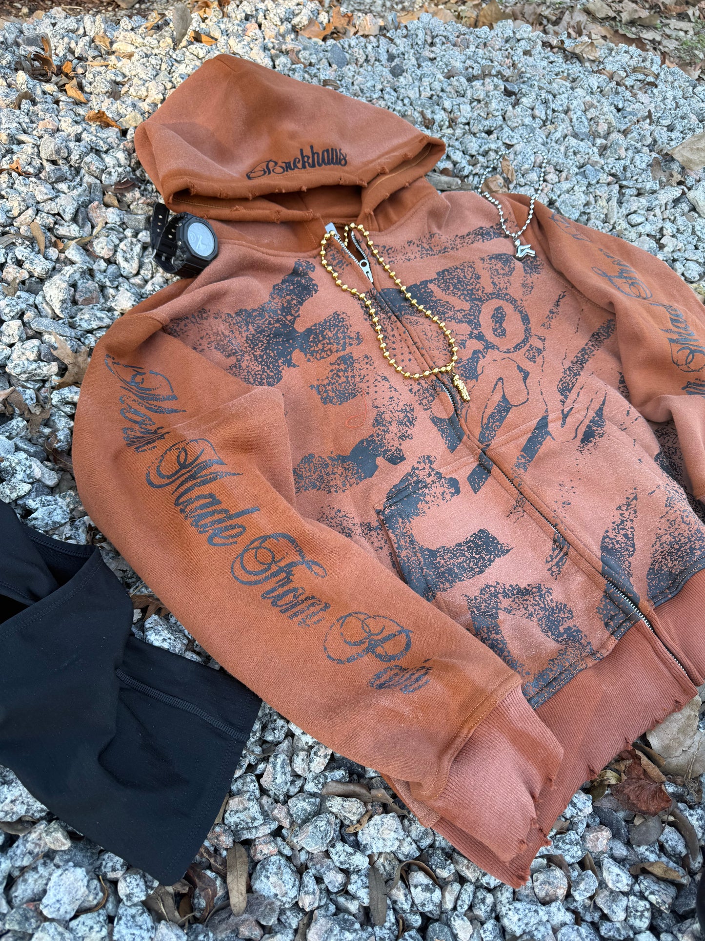 Brown ‘BRCK’ Zip Up