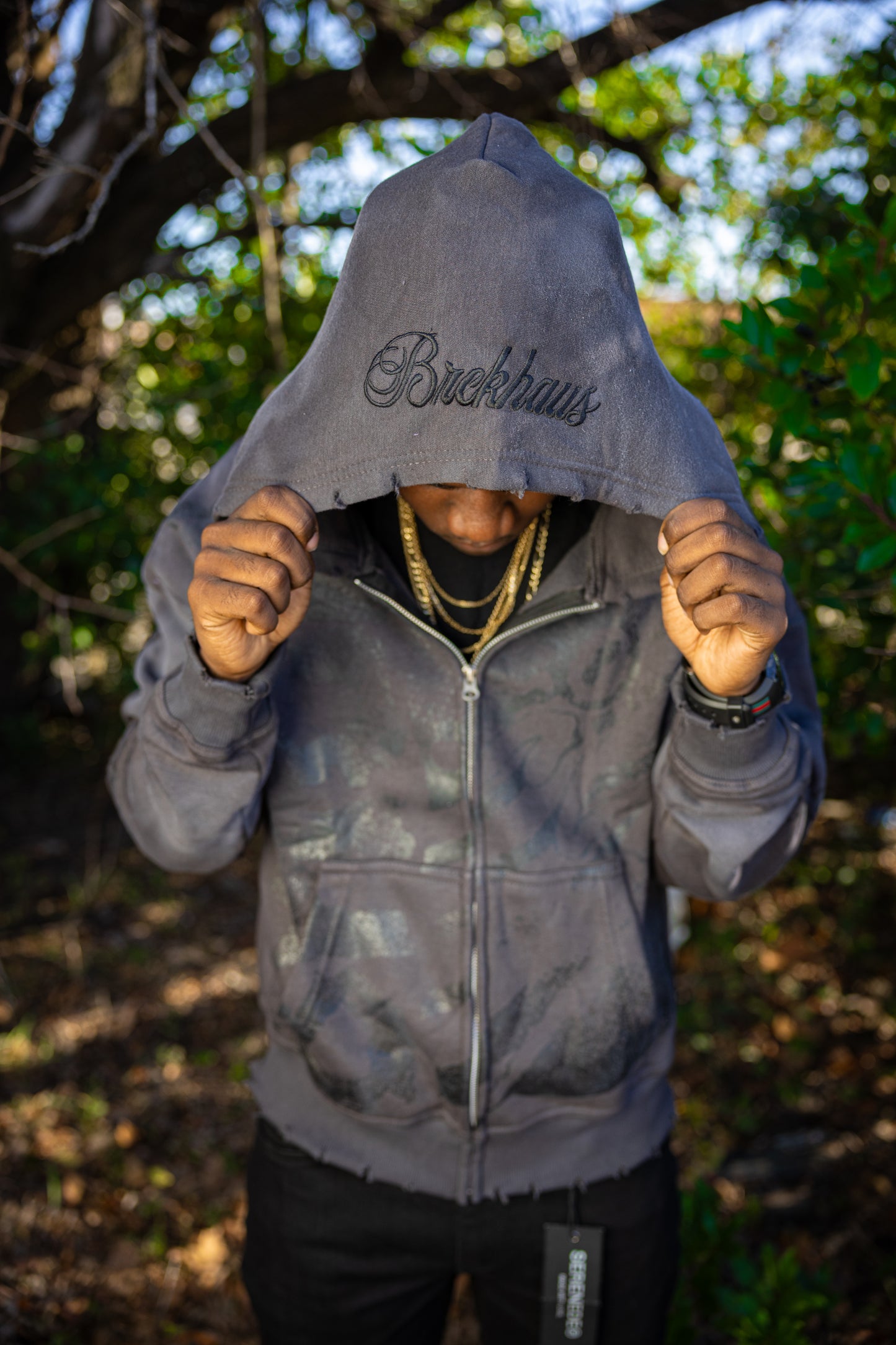 Grey ‘BRCK’ Zip Up