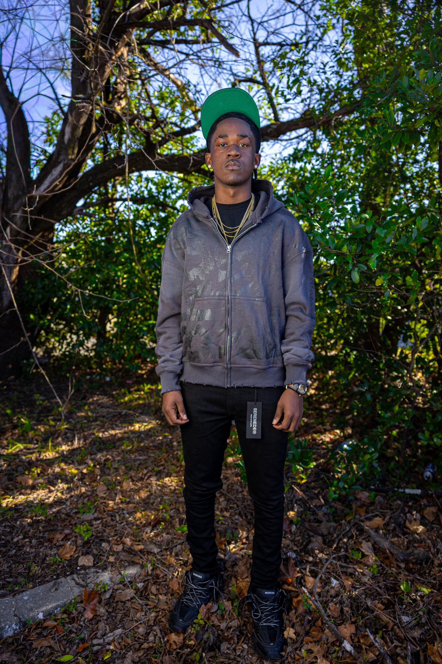 Grey ‘BRCK’ Zip Up