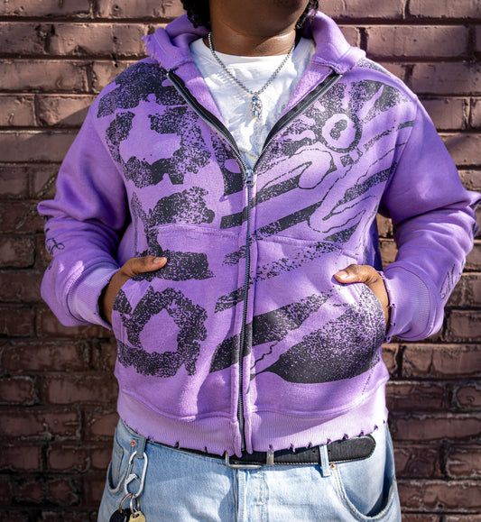Purple ‘BRCK’ Zip Up
