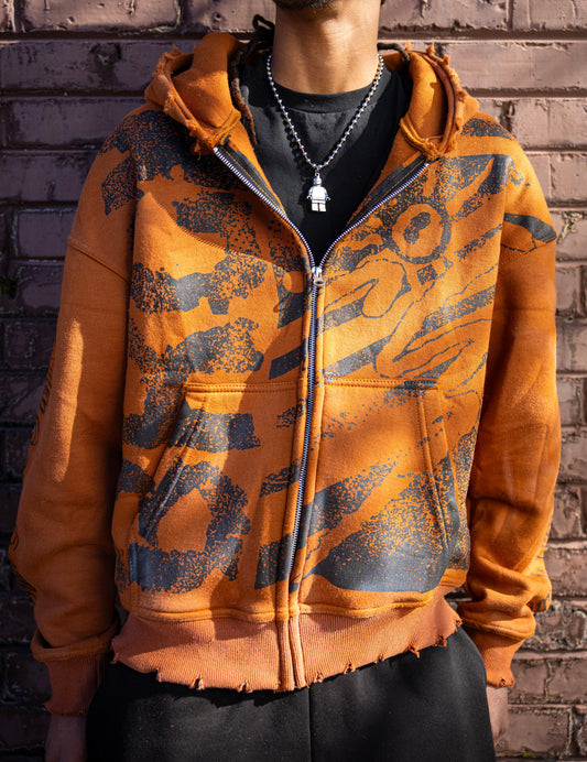 Brown ‘BRCK’ Zip Up