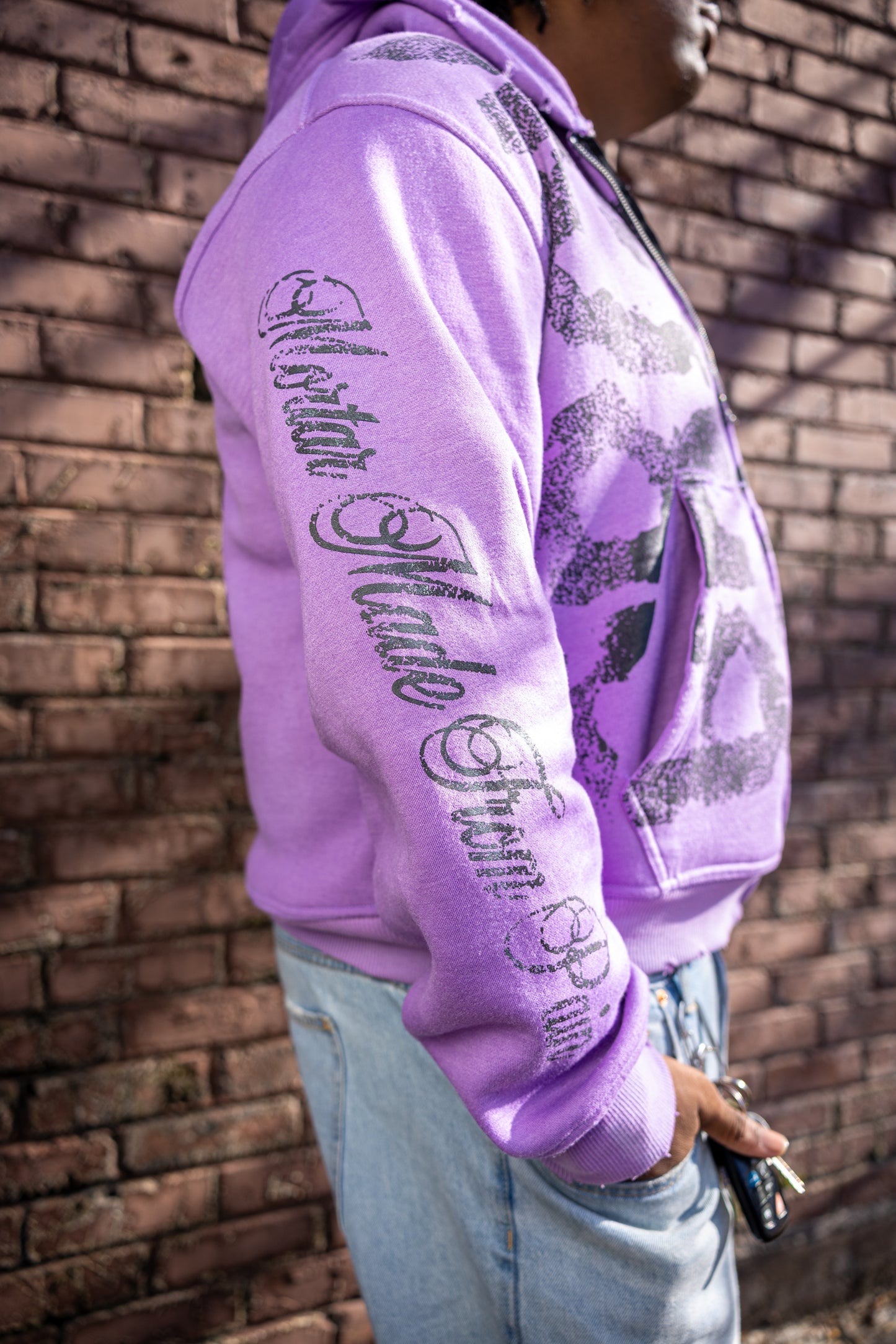 Purple ‘BRCK’ Zip Up