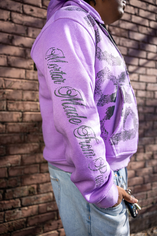 Purple ‘BRCK’ Zip Up