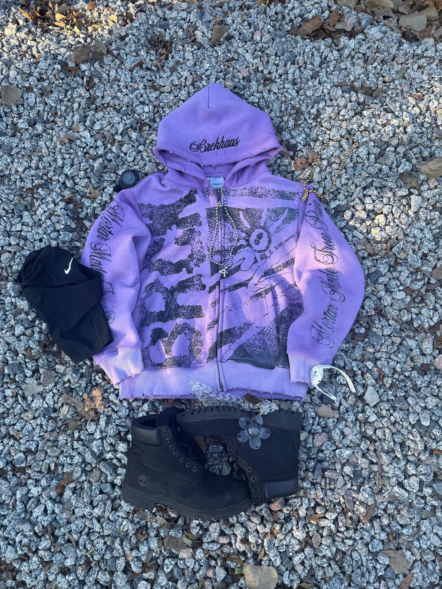 Purple ‘BRCK’ Zip Up