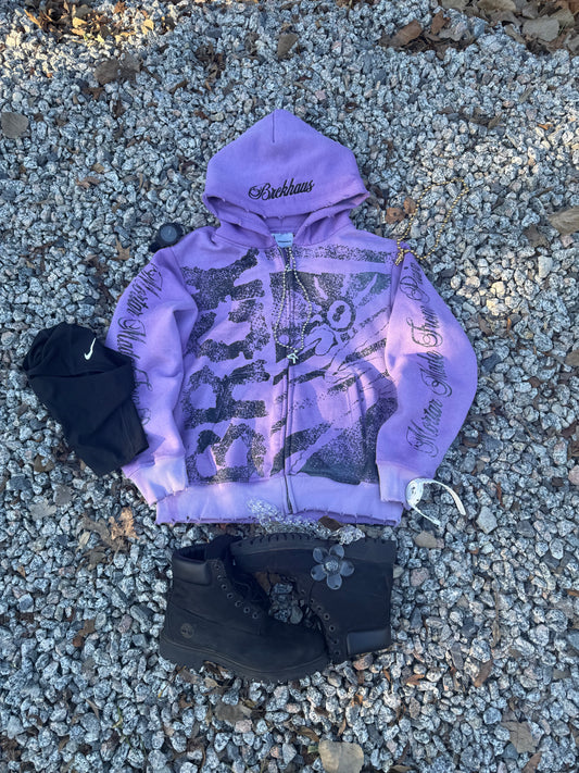 Purple ‘BRCK’ Zip Up